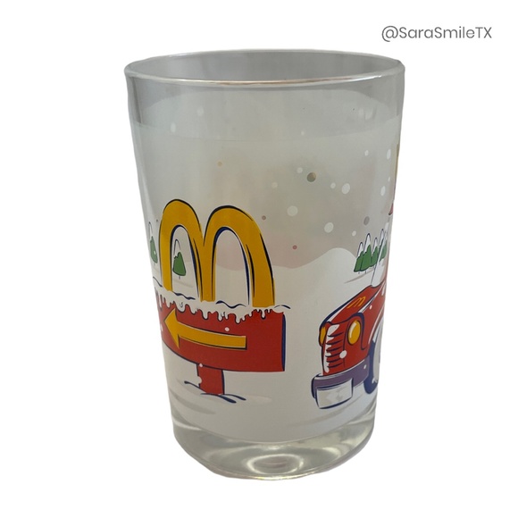 MCDONALD'S COCA-COLA 2001 LIMITED EDITION Ronald McDonald Christmas Glass - NIB - Picture 5 of 15